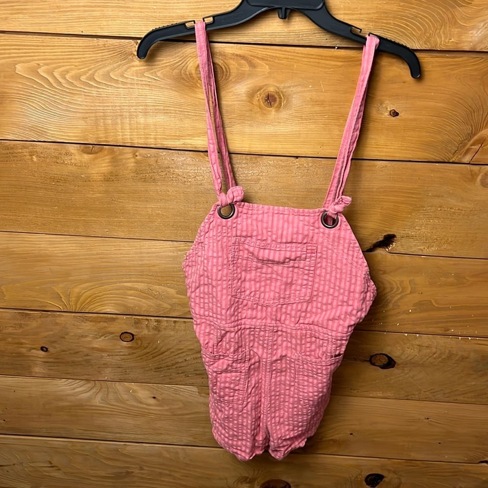 BDG Urban Outfitters pink overalls women’s romper Md front pockets adjustable